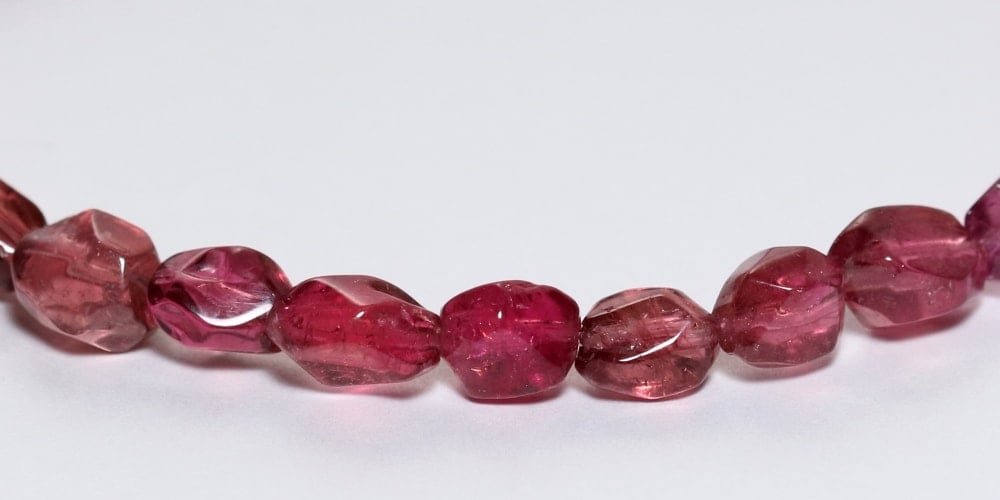 トップクォリティ]ルベライトタンブルブレスレット/ピンクトルマリン