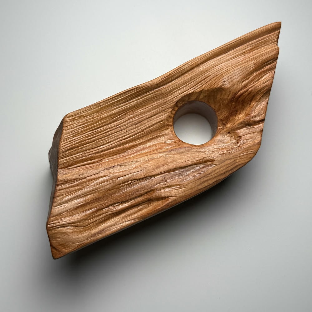 日本/屋久島産]オリジナル屋久杉台座/水晶置き台（天然石