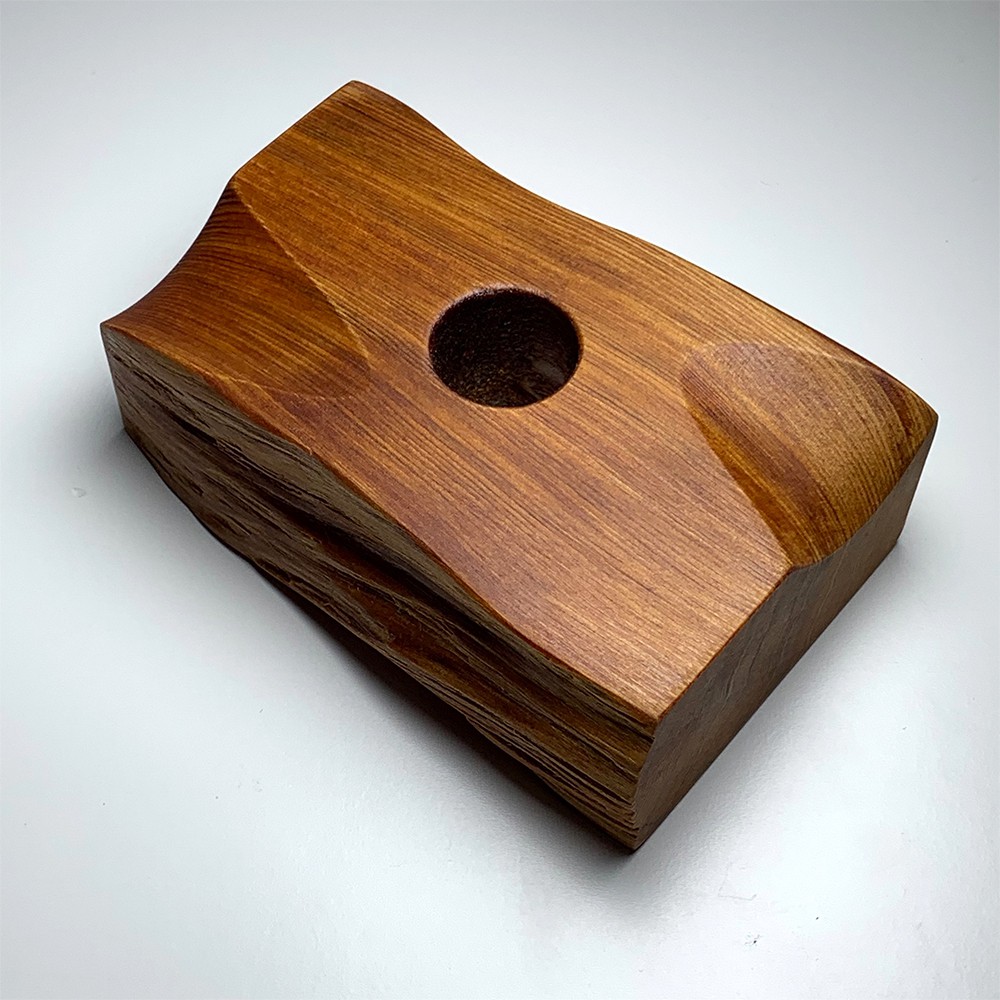 日本/屋久島産]オリジナル屋久杉台座/水晶置き台（天然石