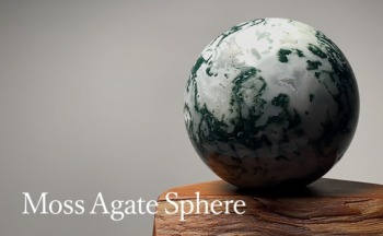 モスアゲート/苔瑪瑙丸玉（スフィア、球体石） - 埼玉県吉川市の天然石