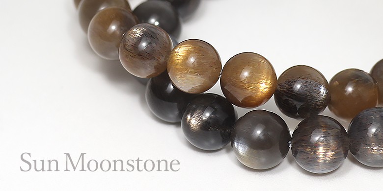 サンムーンストーンブレスレット - 埼玉県吉川市の天然石専門店・水晶