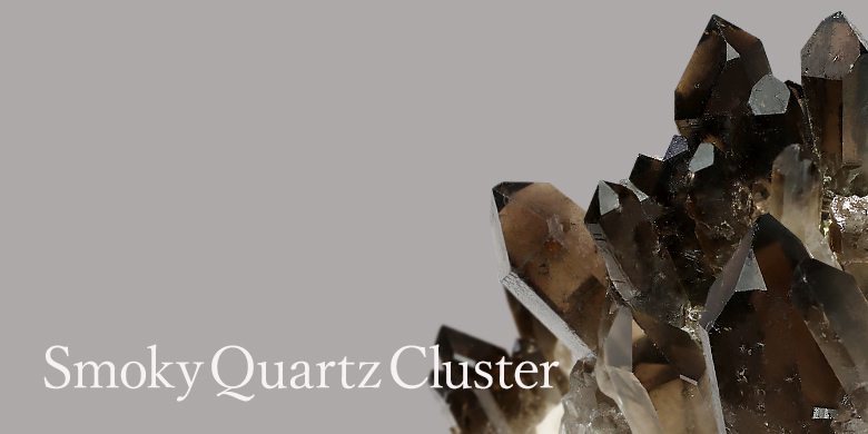 スモーキークォーツクラスター（未加工原石、群晶） - 埼玉県吉川市の
