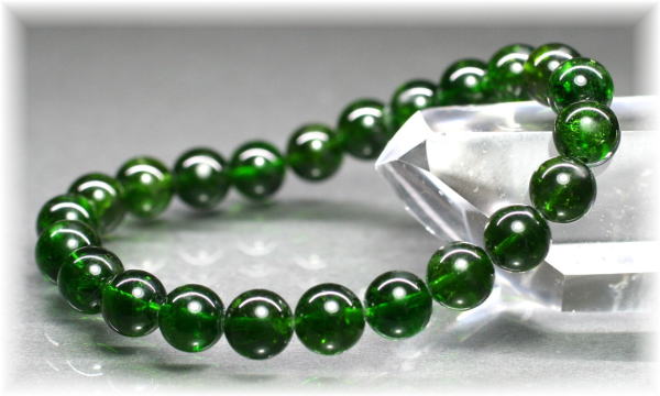 3A++]クロムダイオプサイトブレスレット（約8mm玉） - 埼玉県吉川市の