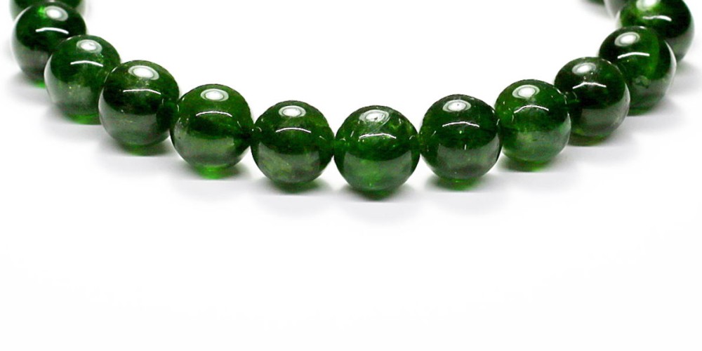 高品質]クロムダイオプサイトブレスレット（約8mm玉） - 埼玉県吉川市