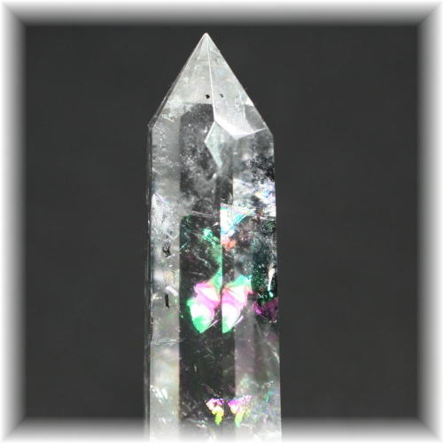 ブラジル産]虹入り水晶ポリッシュポイント - 埼玉県吉川市の天然石専門