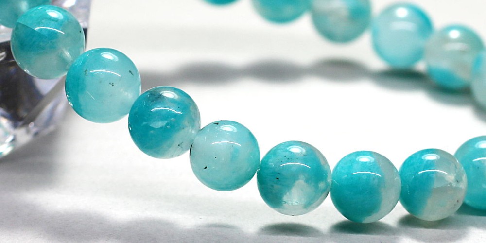 アマゾナイトインクォーツブレスレット（約8.5mm玉） - 埼玉県吉川市の