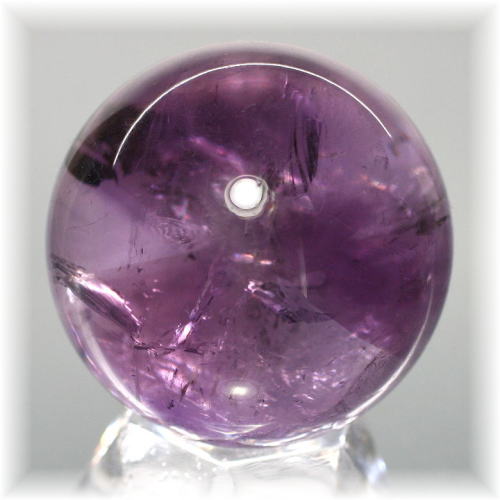 ブラジル産]ファントムアメジスト丸玉/スフィア - 埼玉県吉川市の