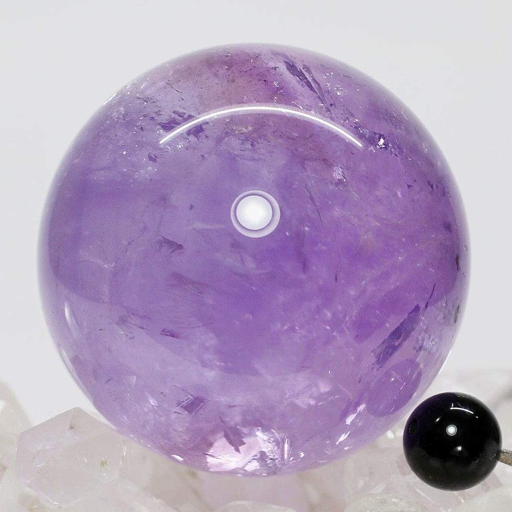 ブラジル産]アメジスト丸玉/スフィア（直径46.2mm） - 埼玉県吉川市の