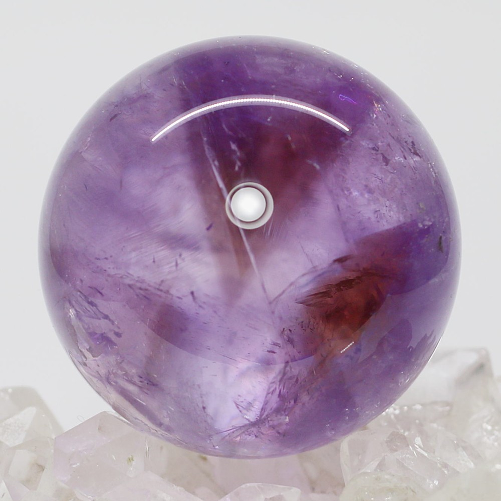 ブラジル産]アメジスト丸玉/スフィア（直径50.6mm・アメトリン