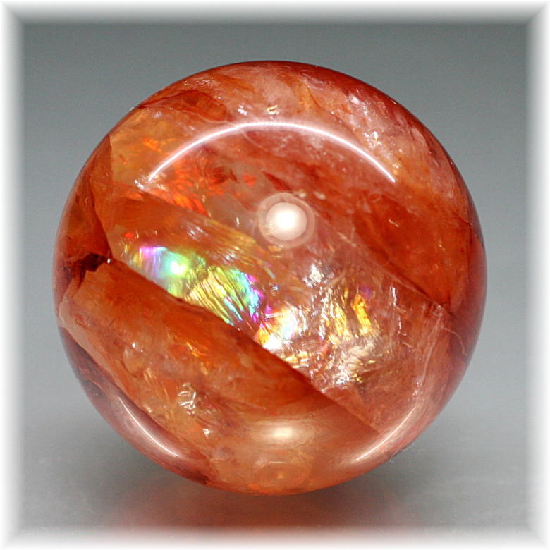 マダガスカル産]ライモナイトインクォーツ丸玉/スフィア - 埼玉県吉川