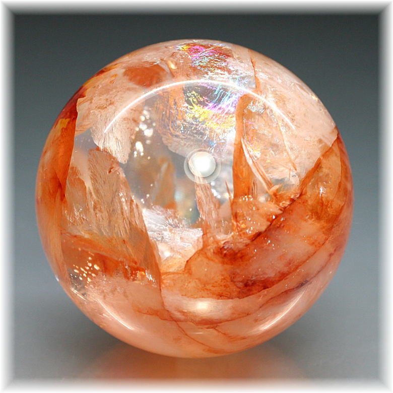 マダガスカル産]ライモナイトインクォーツ丸玉/スフィア - 埼玉県吉川