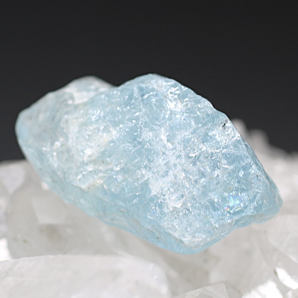 ブラジル産]天然アクアマリン結晶/未加工原石（非加熱無着色・15.9g