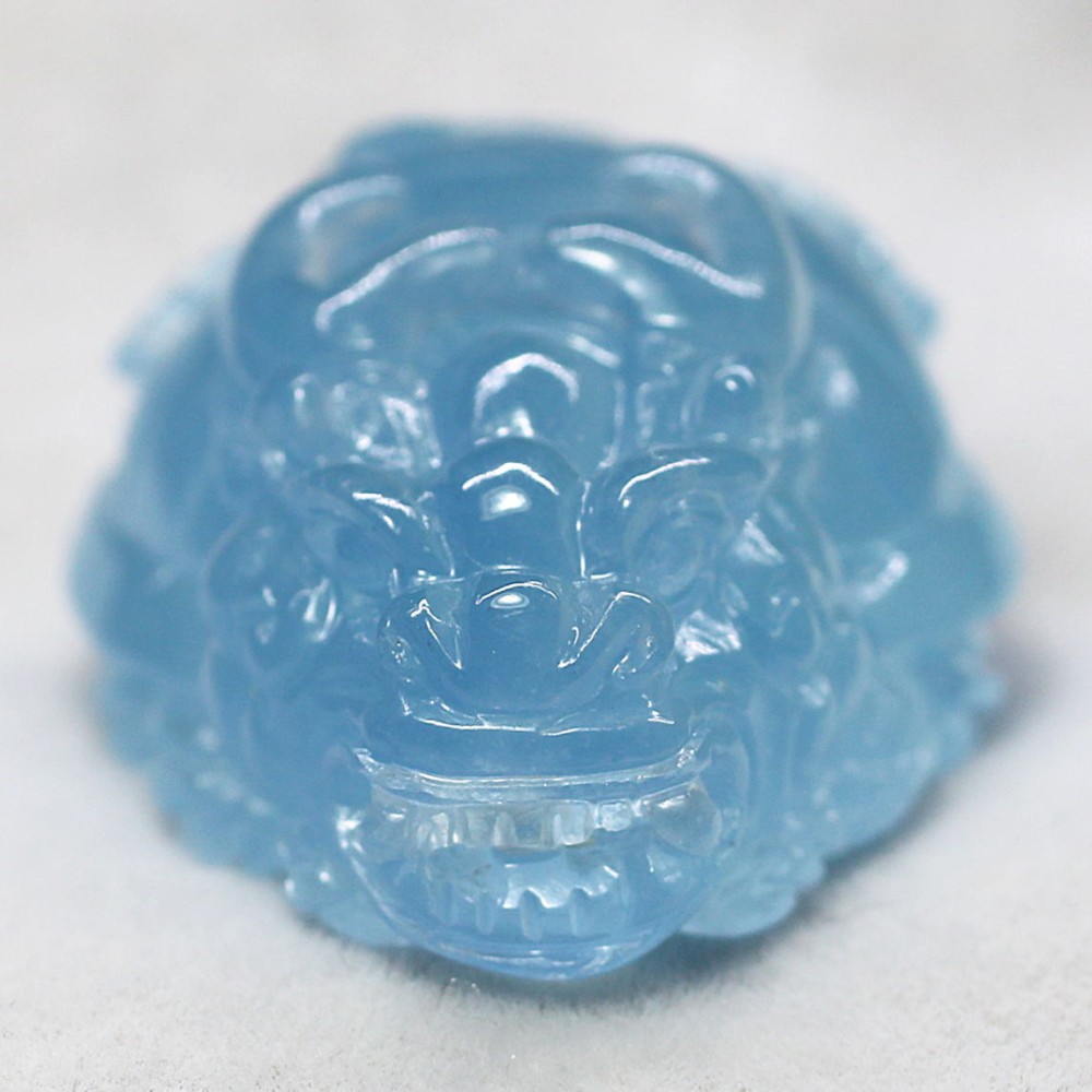 ブラジル産]アクアマリン彫刻（龍亀/ロングイ） - 埼玉県吉川市の