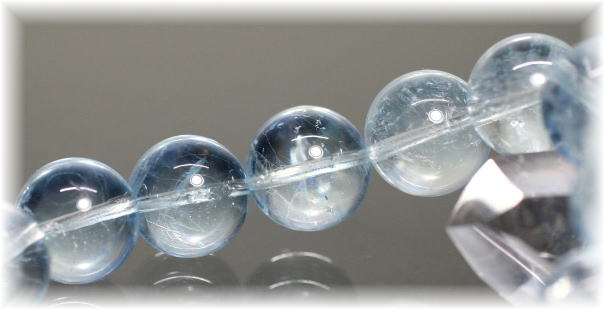 3A++]アクアマリンブレスレット（約14.5mm玉） - 埼玉県吉川市の天然石