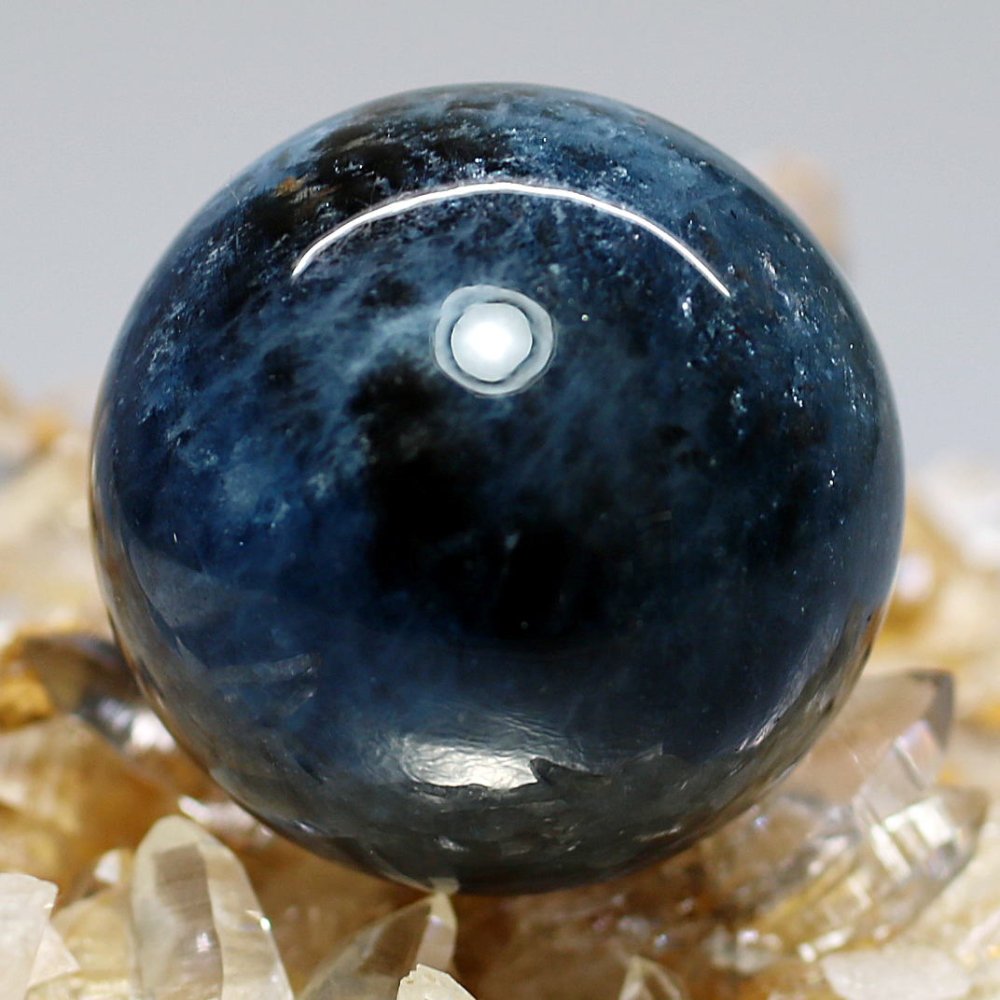 ブラックスターアクアマリン丸玉/スフィア（直径27.5mm） - 埼玉県吉川