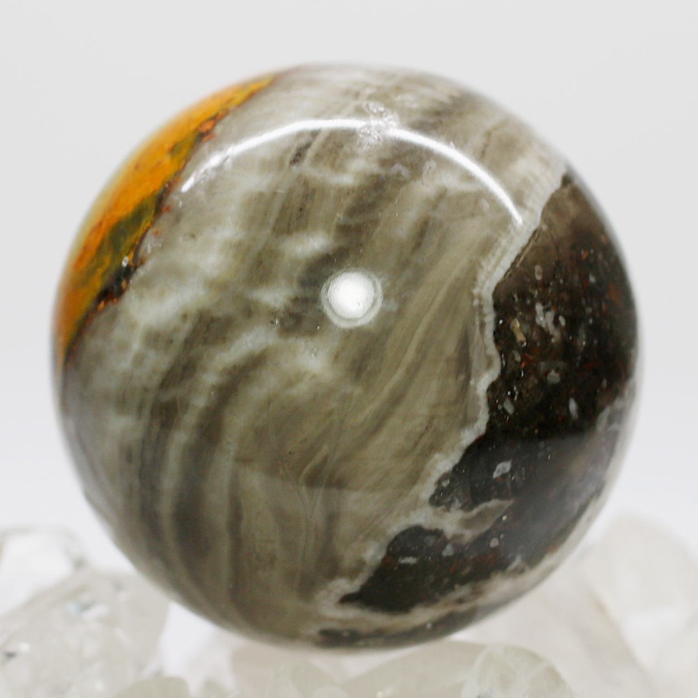 インドネシア産]バンブルビージャスパー丸玉/エクリプスストーン