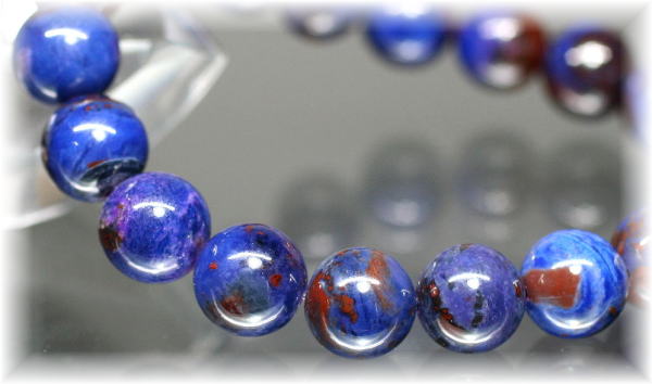 3A]ブルースギライトブレスレット（約10mm玉） - 埼玉県吉川市の天然石