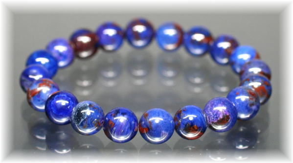 3A]ブルースギライトブレスレット（約10mm玉） - 埼玉県吉川市の天然石