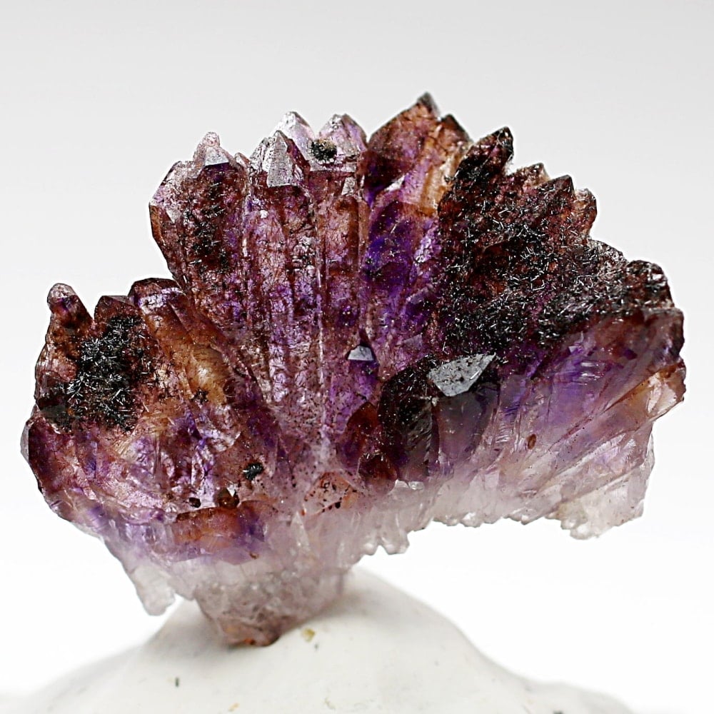 インド/カルール産]フラワーアメジストクラスター/原石（レピドクロ