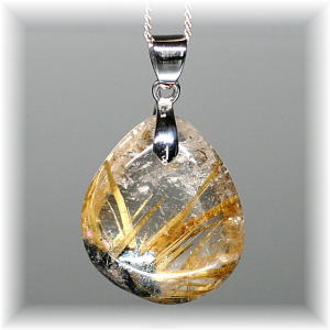 ゴールドルチルクォーツペンダントトップ - 埼玉県吉川市の天然石専門