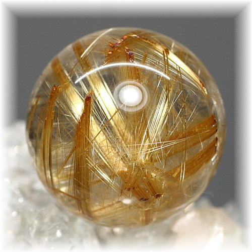 高品質]ゴールドルチルクォーツ丸玉/スフィア - 埼玉県吉川市の天然石