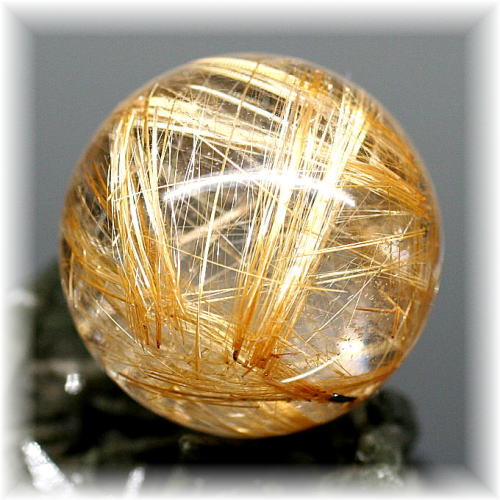 高品質]ゴールドルチルクォーツ丸玉/スフィア - 埼玉県吉川市の天然石