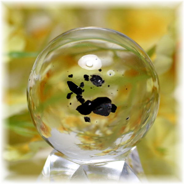 最高品質・ガネッシュヒマール産]天然ヒマラヤ水晶丸玉/スフィア