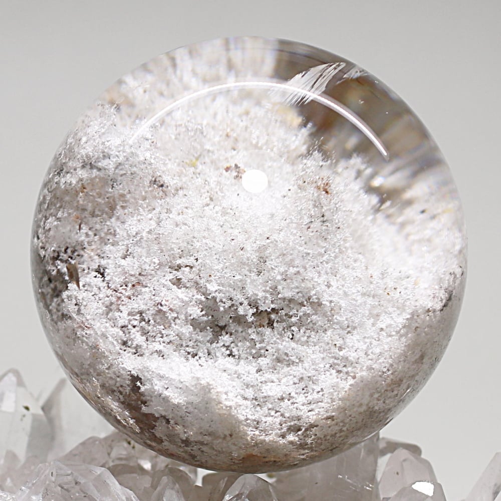 トップクォリティ]ガーデンクォーツ丸玉/ガーデン水晶スフィア（球体
