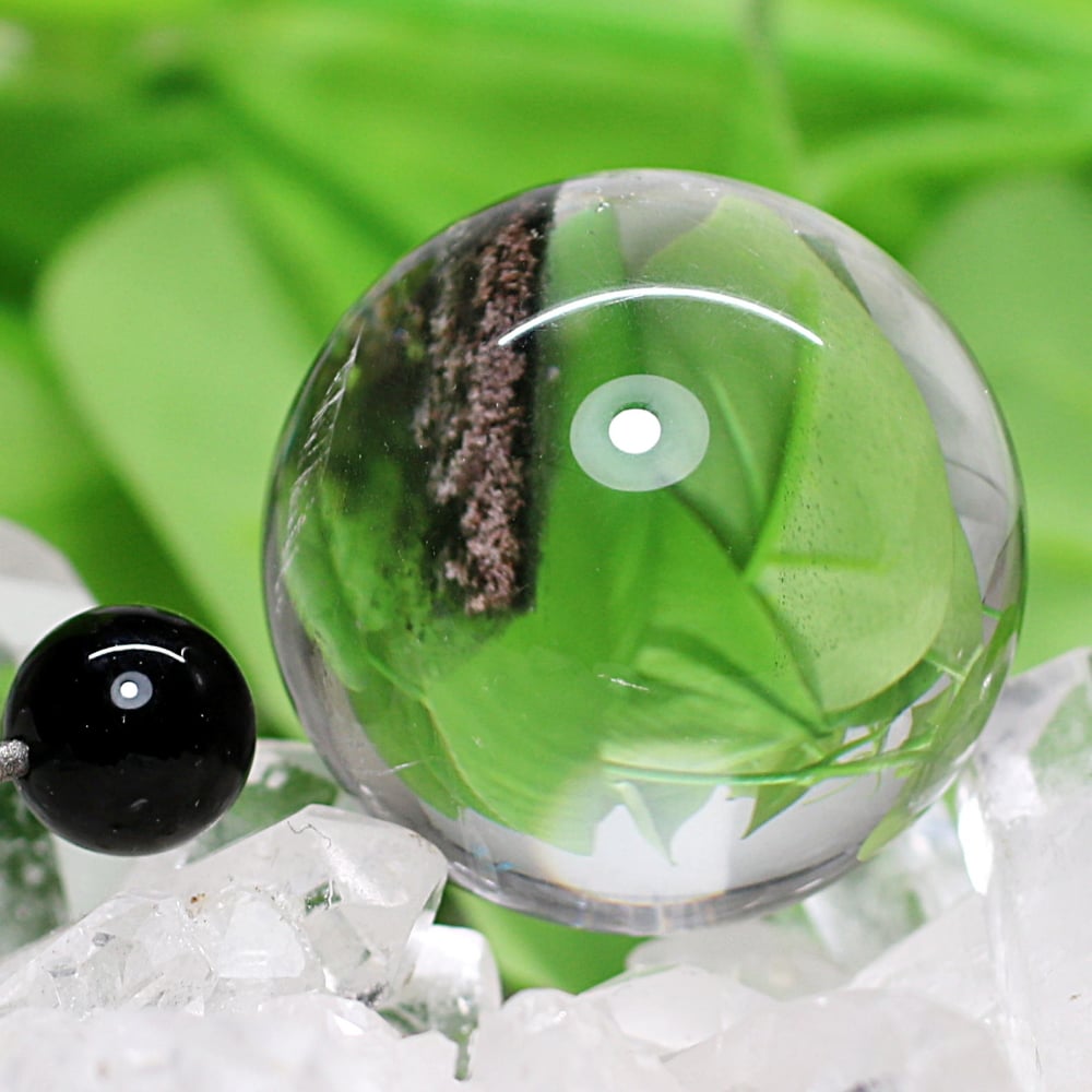 トップクォリティ]ガーデンクォーツ丸玉/ガーデン水晶スフィア（球体