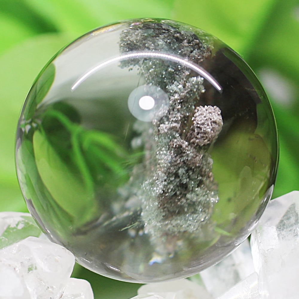 トップクォリティ]ガーデンクォーツ丸玉/ガーデン水晶スフィア（球体