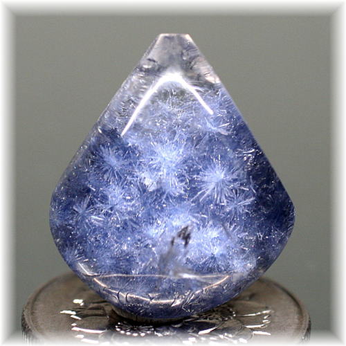 ブラジル産]デュモルチェライトインクォーツルース - 埼玉県吉川市の