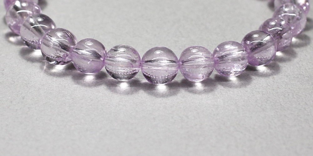 高品質++]クンツァイトブレスレット（約7.5mm玉） - 埼玉県吉川市の