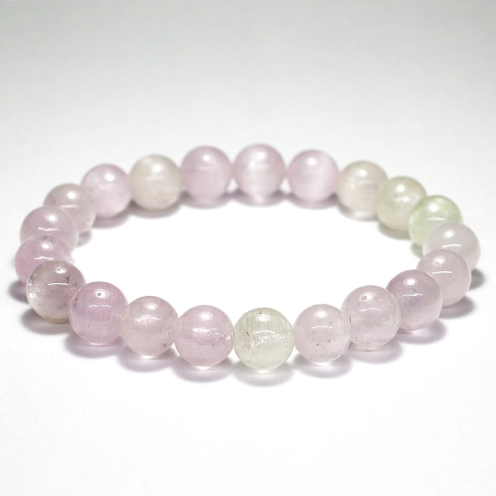 特別価格]ブラジル産ミックスクンツァイトブレスレット（約9mm玉/一部