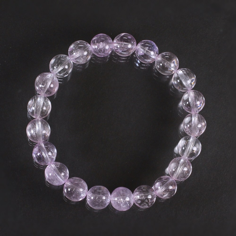 高品質]クンツァイトブレスレット（約9.5mm玉） - 埼玉県吉川市の