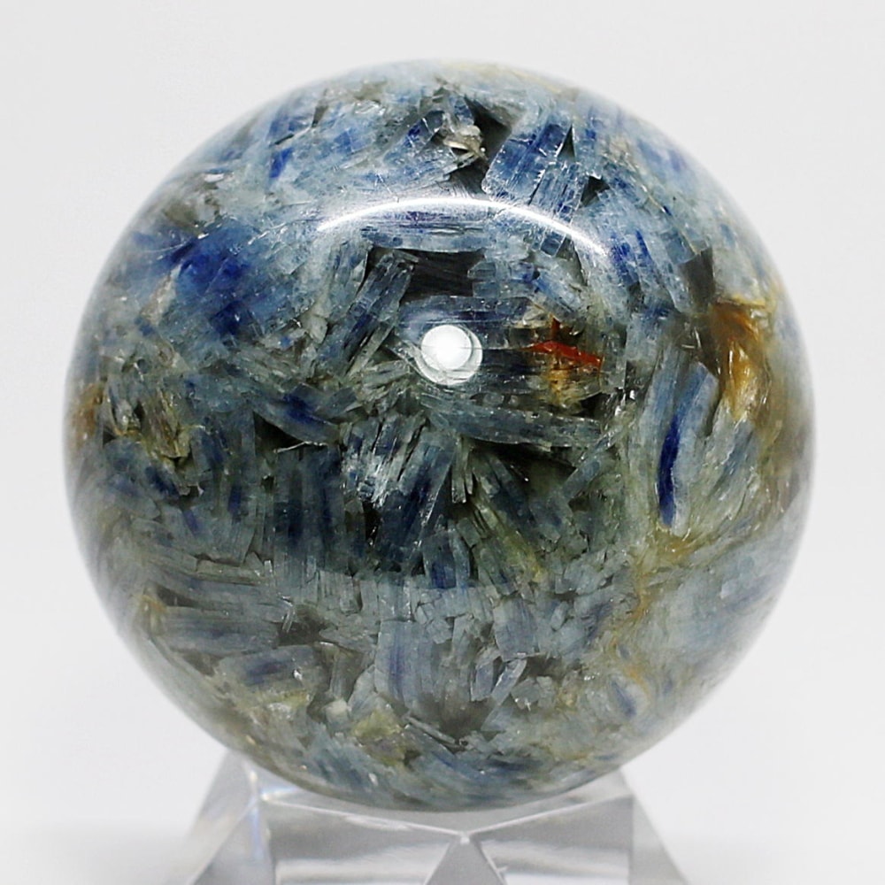 ブラジル産]マイカインカイヤナイト丸玉/スフィア（直径54.8mm