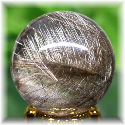 高品質]シルバールチルクォーツ丸玉/スフィア - 埼玉県吉川市の天然石