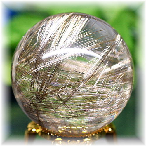 高品質]シルバールチルクォーツ丸玉/スフィア - 埼玉県吉川市の天然石