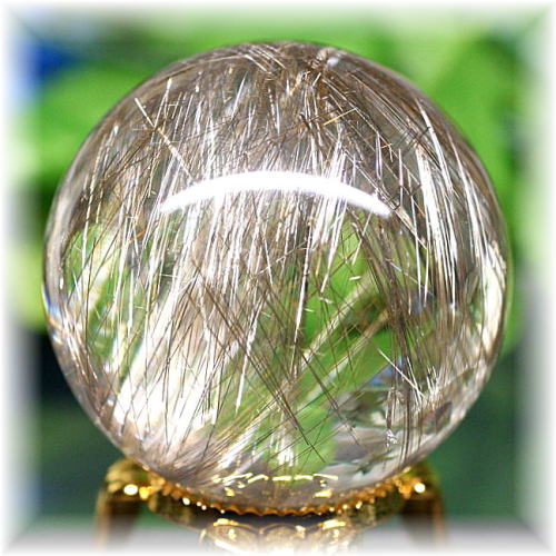 高品質]シルバールチルクォーツ丸玉/スフィア - 埼玉県吉川市の天然石