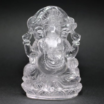 インド産]ヒマラヤ水晶ガネーシャ像（高さ約12cm） - 埼玉県吉川市の