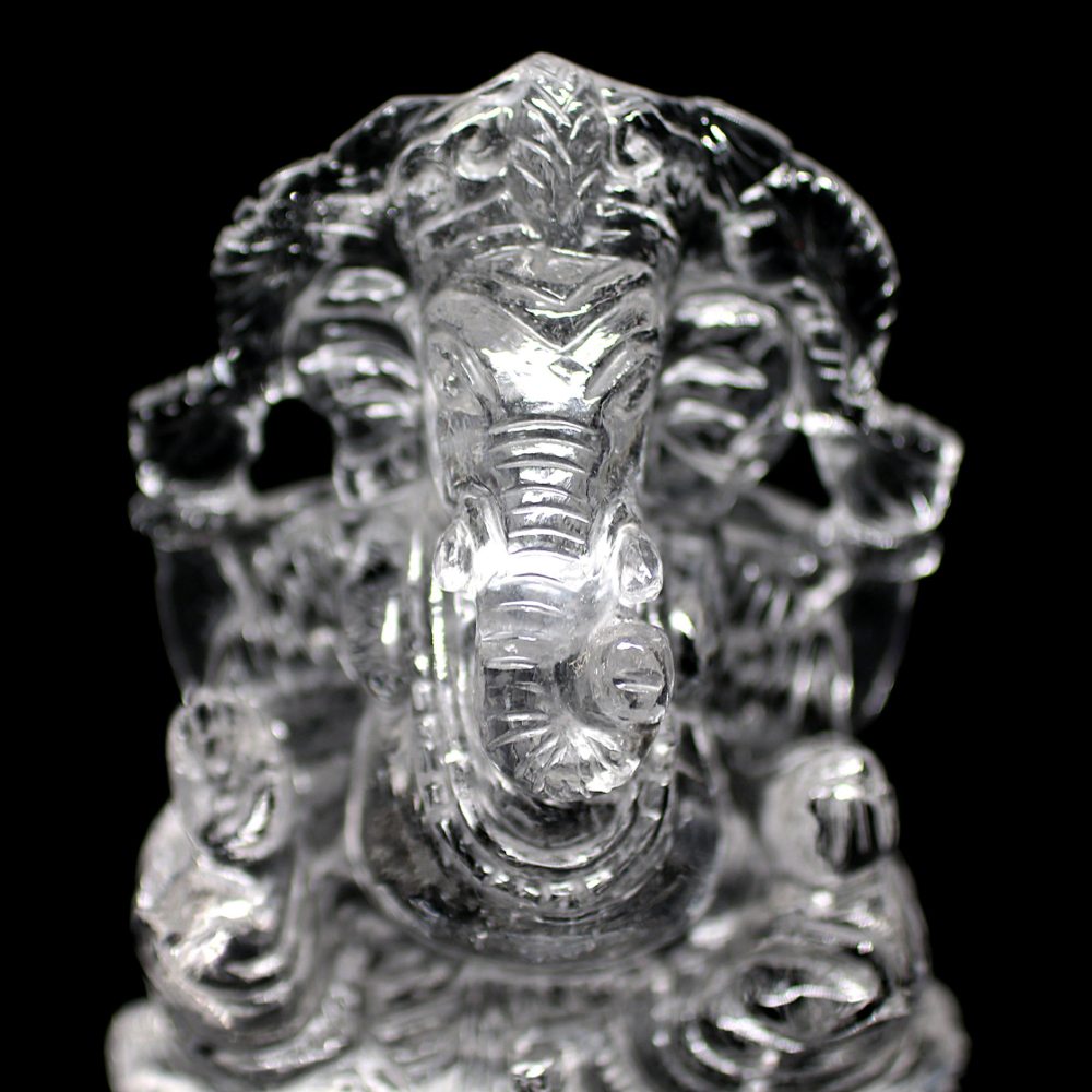 インド産]ヒマラヤ水晶ガネーシャ像（高さ約10cm） - 埼玉県吉川市の