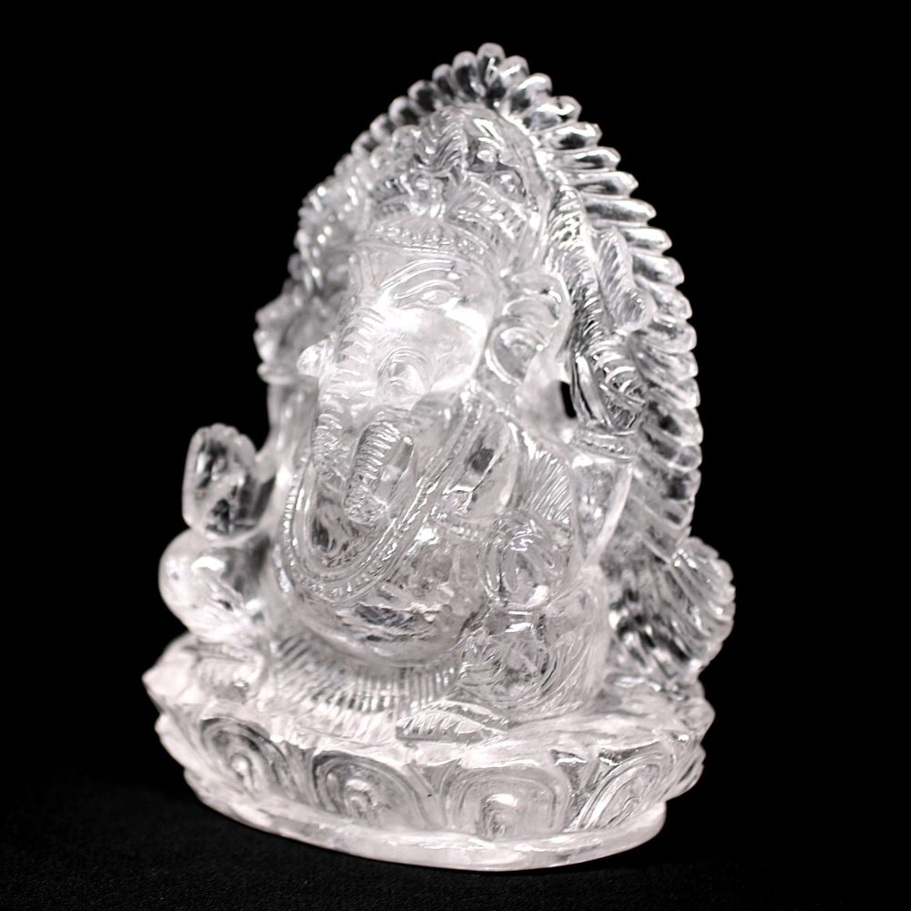 インド産]ヒマラヤ水晶ガネーシャ像（高さ約14cm） - 埼玉県吉川市の