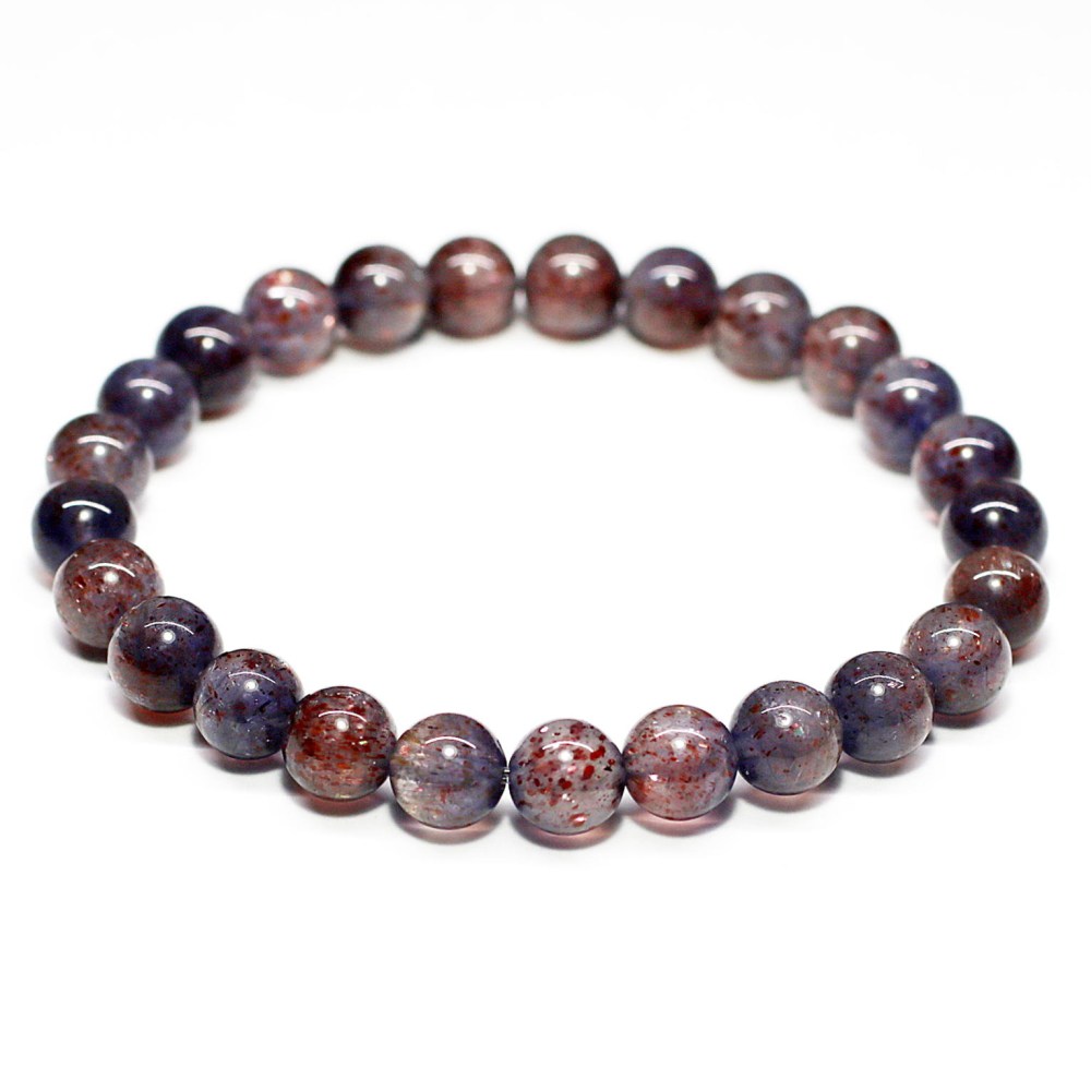 トップクォリティ]アイオライトサンストーンブレスレット（約7mm玉