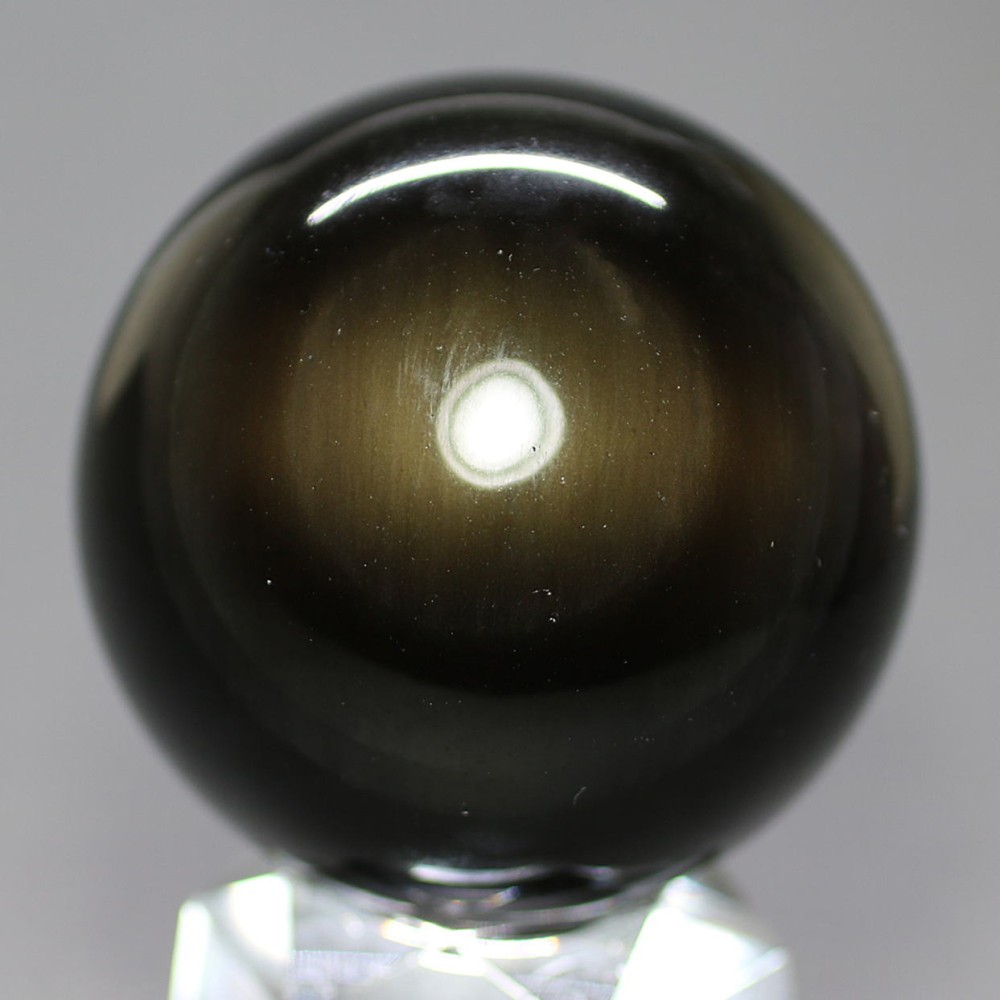 メキシコ産]レインボーオブシディアン丸玉 /黒曜石スフィア（49.5mm