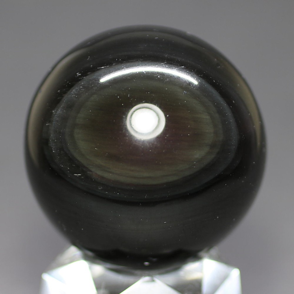 メキシコ産]レインボーオブシディアン丸玉 /黒曜石スフィア（43.9mm