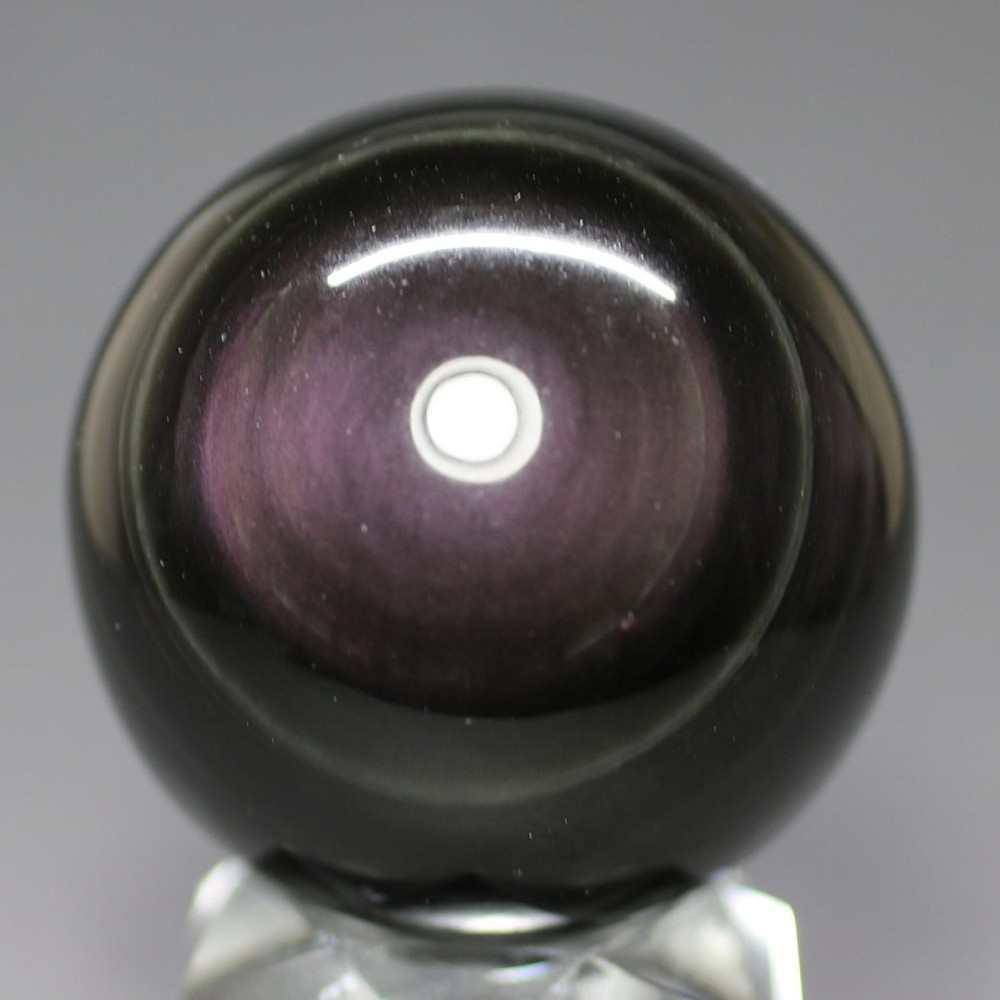 メキシコ産]レインボーオブシディアン丸玉 /黒曜石スフィア（44.1mm