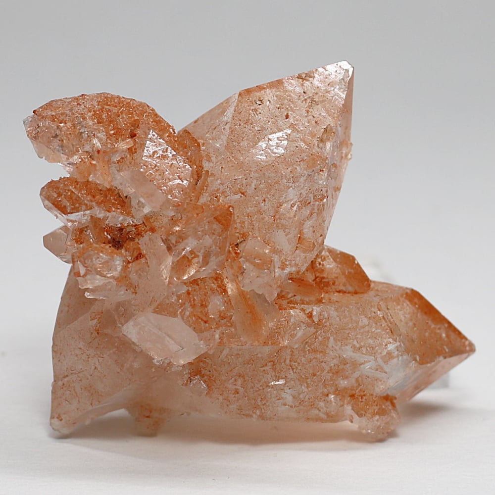 トップクォリティ]インド産オレンジアポフィライトクラスター/結晶原石