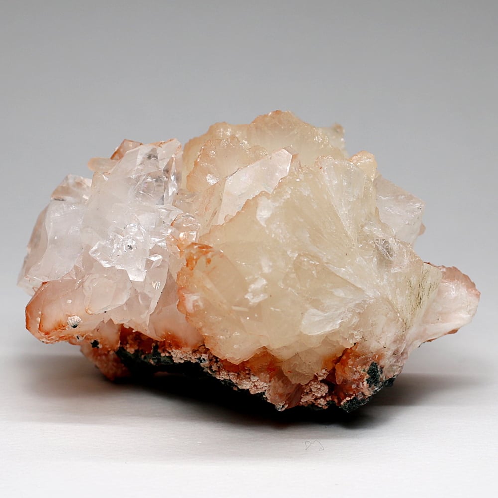 高品質]インド産オレンジアポフィライトクラスター/結晶原石（スティル