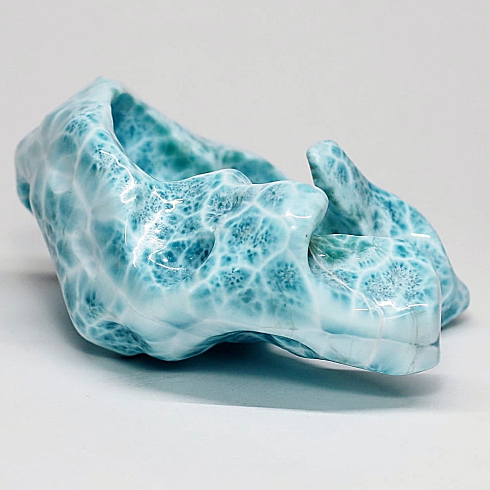 バイヤー厳選品]ドミニカ共和国産ラリマーフリーフォームオブジェ/磨き