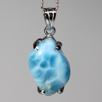 ブルーラリマーペンダント（ネックレストップ） - 埼玉県吉川市の