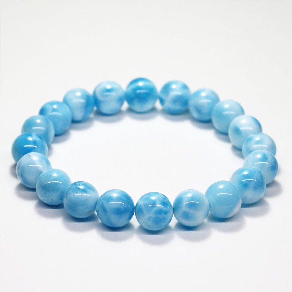 最高品質]ラリマー ブレスレット（約8.5mm玉） - 埼玉県吉川市の天然石
